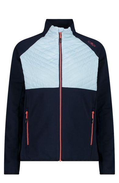 Kurtka hybrydowa dla kobiet do wędrówek CMP. Czarne kurtki przeciwdeszczowe damskie Campagnolo, s, bez kaptura. Za 288.50 zł.
