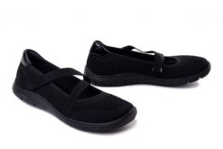 Rieker Remonte D3G05-00 Czarny, baleriny damskie. Czarne baleriny damskie Rieker Remonte, bez wzorów, bez obcasa. Za 349.90 zł.