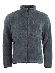 Peak Mountain Kurtka polarowa "Chef" w kolorze szarym rozmiar: M. Szare kurtki męskie Peak Mountain, m, bez wzorów, z polaru, bez kaptura. Za 108.74 zł.