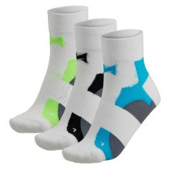 Skarpetki rowerowe quarter 3 pary białe do kolarstwa szosowego i MTB. Białe skarpetki damskie XTREME SOCKSWEAR, bez wzorów. Za 121.30 zł.