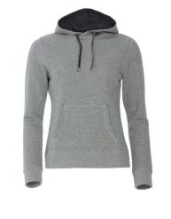 Clique Classic Hoody Women bluza z kapturem szary melanż. Szare bluzy z kapturem damskie CLIQUE, m, z bawełny. Za 309.10 zł.