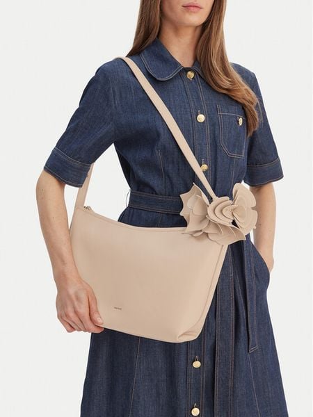 GINO ROSSI Torebka C-LDA8483 Beżowy. Brązowe torebki klasyczne damskie Gino Rossi, bez wzorów, z materiału, bez dodatków. Za 229.99 zł.