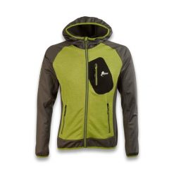 Bluza Ande Bregaglia Dorośli. Zielone bluzy bez kaptura męskie Ande, bez wzorów, z elastanu, sportowe, bez kołnierzyka, bez ramiączek. Za 351.99 zł.