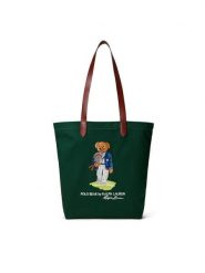 Polo Ralph Lauren Torebka 405P13610001 Zielony. Zielone torebki klasyczne damskie Polo Ralph Lauren, bez wzorów, z materiału, bez dodatków. Za 599.99 zł.