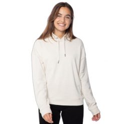 Bluza damska Protest Nxganha. Białe bluzy z kapturem damskie Protest, na zimę, l, z dzianiny. Za 259.90 zł.