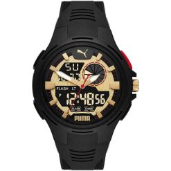Zegarek sportowy męski Puma Bold P5078. Czarne, analogowe zegarki męskie Puma. Za 272.00 zł.