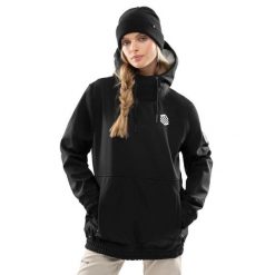 Kurtka snowboardowa damska W1-W Skywalk. Czarne kurtki damskie SIROKO, na zimę, s, bez wzorów, z softshellu, bez kaptura. W wyprzedaży za 336.00 zł.