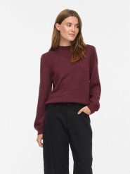 Vila Sweter "Ril" w kolorze bordowym rozmiar: XS. Czerwone golfy damskie Vila, xs, bez kołnierzyka. Za 144.95 zł.