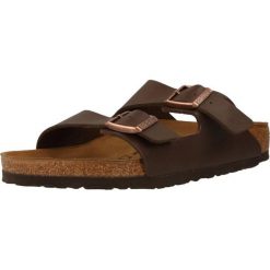 Klapki turystyczne uniseks Birkenstock Arizona 51701. Brązowe klapki i japonki męskie Birkenstock, z materiału. Za 369.00 zł.