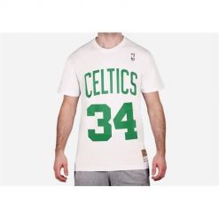 Koszulka sportowa męska Mitchell & Ness BNN3CW19045BCEWHIT00PPI. Białe t-shirty sportowe męskie Mitchell & Ness, m, bez ramiączek. Za 261.00 zł.