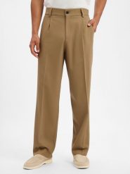 HUGO spodnie z modułowym krojem Mężczyźni Modern Fit brązowy, 54. Brązowe spodnie materiałowe męskie Hugo, z syntetyku. Za 549.95 zł.