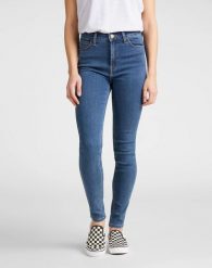 LEE HIGH SKINNY IVY SPODNIE DAMSKIE JEANSOWE CLEAN PLAY L32EKJZH 112107401. Spodnie materiałowe damskie Lee, bez wzorów, z jeansu. Za 209.99 zł.