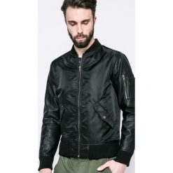 Jack & Jones - Kurtka bomber. Czarne kurtki męskie Jack & Jones, l, bez wzorów, z materiału, bez kaptura. W wyprzedaży za 129.90 zł.