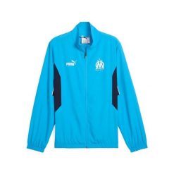 Kurtka z dresu OM Archive 2024/25. Niebieskie kurtki męskie Puma, l, bez wzorów, z dresówki, eleganckie, bez kaptura. Za 254.50 zł.