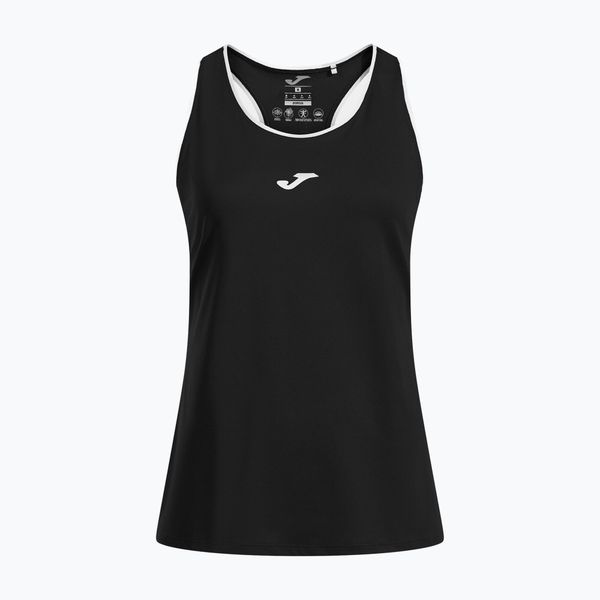 Koszulka tenisowa damska Joma Torneo Tank Top W. Czarne bluzki sportowe damskie Joma, l, z elastanu, bez kołnierzyka, bez ramiączek. Za 83.99 zł.