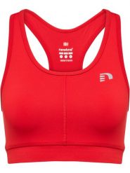 Biustonosz dla kobiet Newline core athletic. Czerwone biustonosze sportowe damskie Newline, bez wzorów, z dżerseju. Za 252.50 zł.