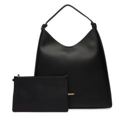Torebka DKNY. Czarne torebki klasyczne damskie DKNY, bez wzorów, bez dodatków. Za 789.99 zł.