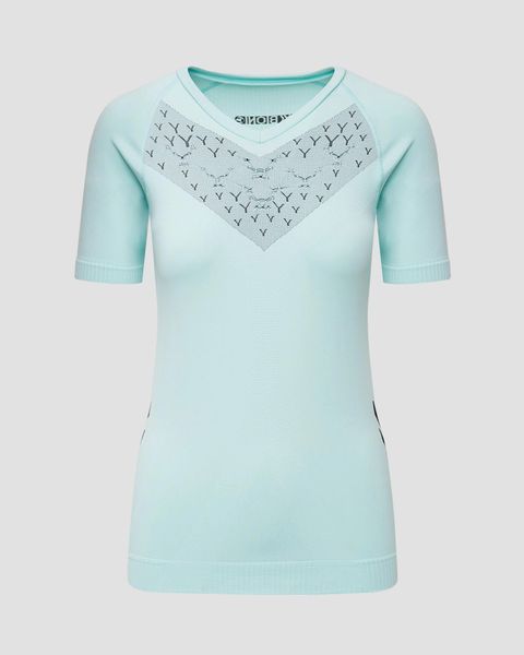 Koszulka biegowa damska X-Bionic Twyce Run Shirt SS Blue. Niebieskie t-shirty damskie X BIONIC, s, bez wzorów, ze skóry, bez kołnierzyka. Za 280.00 zł.