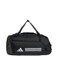 Torba Essentials 3-Stripes Duffel Small. Białe torby męskie na ramię Adidas, bez wzorów, z materiału, na ramię. Za 128.99 zł.