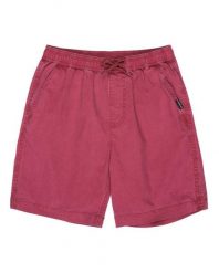 Spodenki z elastyczną talią dla Chłopcy TAXER YOUTH 15" Czerwony. Czerwone szorty męskie Quiksilver, z bawełny, bez kołnierzyka. Za 75.00 zł.