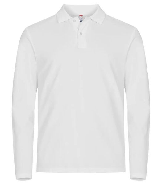 Clique Stretch Premium Polo L/S – Koszulka polo z długim rękawem i stretch –. Białe koszulki męskie z długim rękawem CLIQUE, l, z bawełny. Za 163.90 zł.