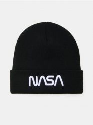 Czapka NASA - czarny. Czarne czapki męskie Sinsay, bez wzorów. Za 19.99 zł.
