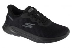 Buty sportowe Sneakersy męskie, Slip-Ins: GO Walk 8 - Pate. Czarne buty sportowe na co dzień męskie Skechers, z materiału, bez zapięcia, trekkingowe. Za 399.99 zł.