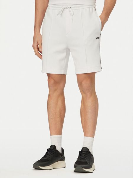 BOSS Szorty sportowe Join Headlo 50561776 Biały Regular Fit. Białe szorty męskie Boss, m, z syntetyku. Za 372.99 zł.