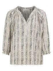 Eight2Nine Bluzka w kolorze kremowo-czarnym rozmiar: L. Brązowe bluzki damskie Eight2Nine, l, bez wzorów, bez kołnierzyka, bez ramiączek. Za 86.99 zł.