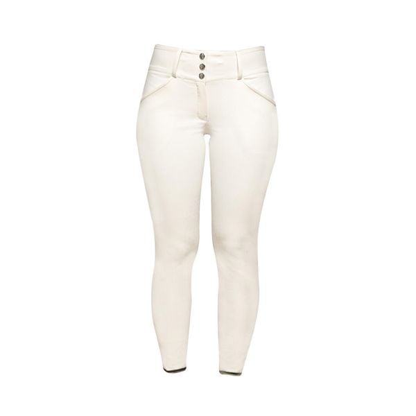 Damskie spodnie do jazdy konnej GEM Cooper. Białe spodnie materiałowe damskie GEM EQUITATION, bez wzorów, sportowe. Za 753.00 zł.