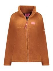 Geographical Norway Kurtka polarowa "Udolce" w kolorze jasnobrązowym rozmiar: M. Brązowe kurtki damskie Geographical Norway, m, bez wzorów, z polaru, bez kaptura. Za 100.52 zł.