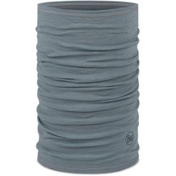 Komin na szyję - Bandana BUFF Merino Lightweight Solid. Brązowe szaliki i kominy damskie Buff, bez wzorów, z wełny. Za 109.99 zł.