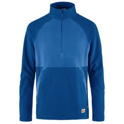 Bluza polarowa męska Fjallraven Vardag Lite Fleece. Niebieskie bluzy bez kaptura męskie Fjällräven, m, z polaru. W wyprzedaży za 379.55 zł.