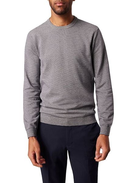 Pierre Cardin Sweter w kolorze czarno-białym rozmiar: M. Niebieskie swetry męskie Pierre Cardin, m, bez wzorów, z bawełny, bez kołnierzyka. Za 158.10 zł.