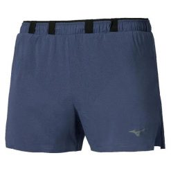 Szorty Mizuno Tech Light. Niebieskie szorty męskie Mizuno, bez wzorów, z materiału, sportowe. Za 299.99 zł.