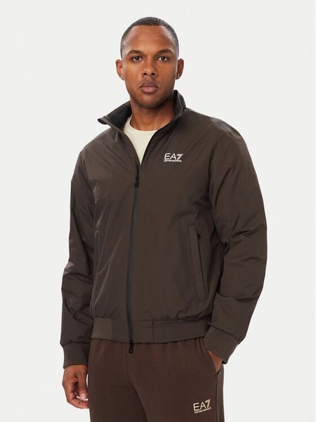EA7 Emporio Armani Kurtka bomber 8NPB20 PNFZZ U6027 Brązowy ciemny Regular Fit. Brązowe kurtki męskie EA7 Emporio Armani, m, bez wzorów, z syntetyku, bez kaptura. Za 909.99 zł.