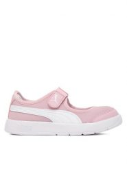 Puma Baleriny Courtflex v3 Lina V PS 400578 02 Różowy. Czerwone baleriny dziewczęce Puma, bez wzorów, z materiału. Za 169.99 zł.