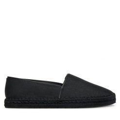 Espadryle Calvin Klein. Czarne espadryle damskie CALVIN KLEIN, bez wzorów, bez obcasa. Za 189.99 zł.