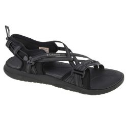 Sandały damskie, Columbia Sandal W. Czarne obuwie trekkingowe damskie Columbia, bez wzorów, z materiału, bez obcasa. Za 239.99 zł.