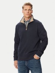 Gant Bluza 2067160 Granatowy Regular Fit. Niebieskie bluzy bez kaptura męskie Gant, m, z bawełny. Za 626.99 zł.