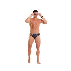 Kąpielówki Z3R0D Briefs. Niebieskie kąpielówki męskie ZEROD, m, z aplikacjami, z materiału, do biegania. Za 169.00 zł.