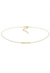 Elli Damski Choker prostokątny podłużny młotkowany Geo Look w srebrze 925 Sterling Silver Naszyjniki 1 ct. Szare naszyjniki damskie Elli, na co dzień, srebrne. Za 208.99 zł.