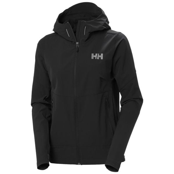 Damska kurtka turystyczna Helly Hansen Blaze. Czarne kurtki damskie Helly Hansen, bez wzorów, z softshellu, z kapturem. Za 646.50 zł.