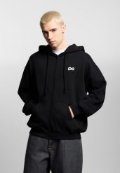Bluza sportowa męska Prosto Infinity z kapturem. Czarne bluzy sportowe męskie Prosto., bez wzorów, z bawełny, sportowe, bez kołnierzyka, bez ramiączek. Za 334.99 zł.