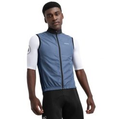 Męska wiatroszczelna kamizelka rowerowa Kolarstwo Siroko V1 Lavaredo. Niebieskie kamizelki męskie SIROKO, m, z tkaniny. Za 254.00 zł.