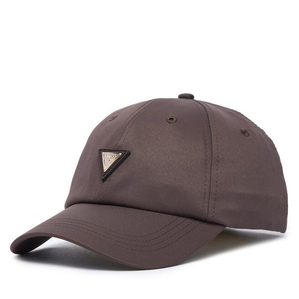 Czapka z daszkiem Guess. Brązowe czapki z daszkiem damskie Guess, z aplikacjami. Za 154.99 zł.