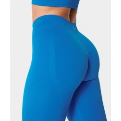 Legginsy bezszwowe z push-up dla kobiet na siłownię Carpatree Eris. Niebieskie legginsy damskie Carpatree, bez wzorów. Za 219.99 zł.