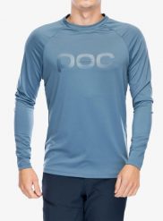 Bluza rowerowa męska POC Reform Enduro Jersey. Niebieskie bluzy sportowe męskie POC, na jesień, bez wzorów, z jersey, bez kołnierzyka, bez ramiączek. Za 290.39 zł.