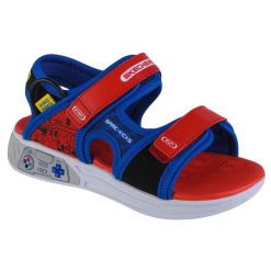 Sandały Skechers Model Game Kicks: Power Splash Kolor Niebieski. Czerwone sandały damskie Skechers, bez wzorów, z syntetyku, bez obcasa. Za 159.99 zł.