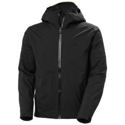 Kurtka narciarska Helly Hansen Courchevel. Czarne kurtki męskie Helly Hansen, m, bez wzorów, bez kaptura, narciarskie. Za 1,640.00 zł.